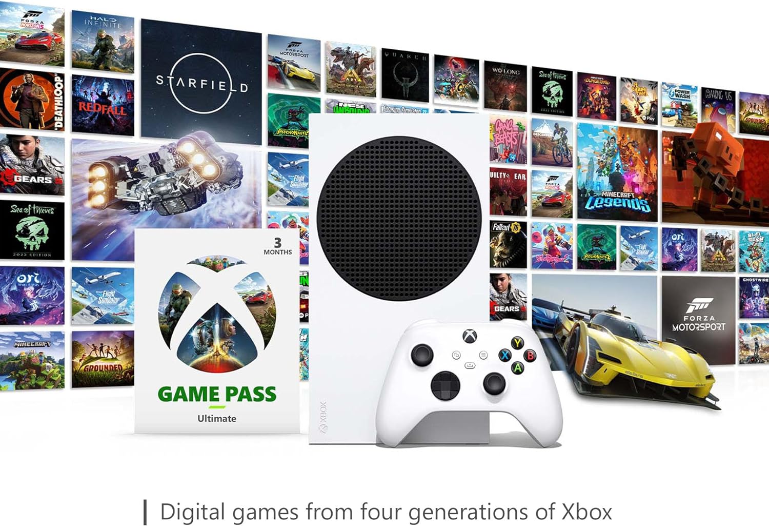 Xbox Series S – Starter Bundle | Next - Gen, All Digital Console | Includes 3 Months of Game Pass Ultimate - Amazing Gadgets Outlet