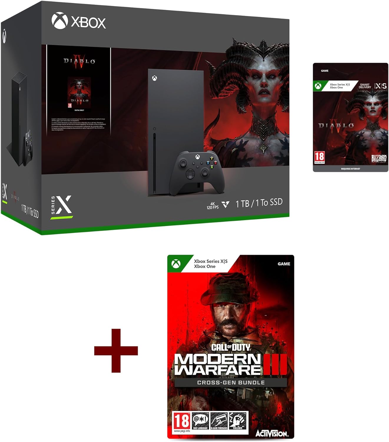 Xbox Series X + Call of Duty: Modern Warfare III - Cross - Gen Bundle for Xbox One and Xbox Series X - Amazing Gadgets Outlet