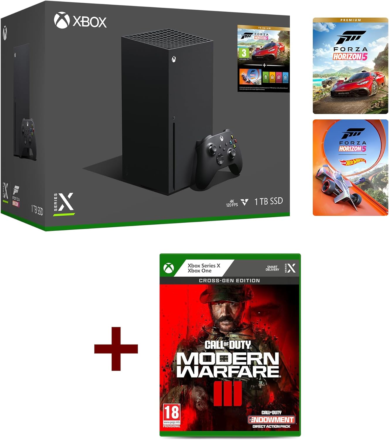 Xbox Series X + Call of Duty: Modern Warfare III - Cross - Gen Bundle for Xbox One and Xbox Series X - Amazing Gadgets Outlet