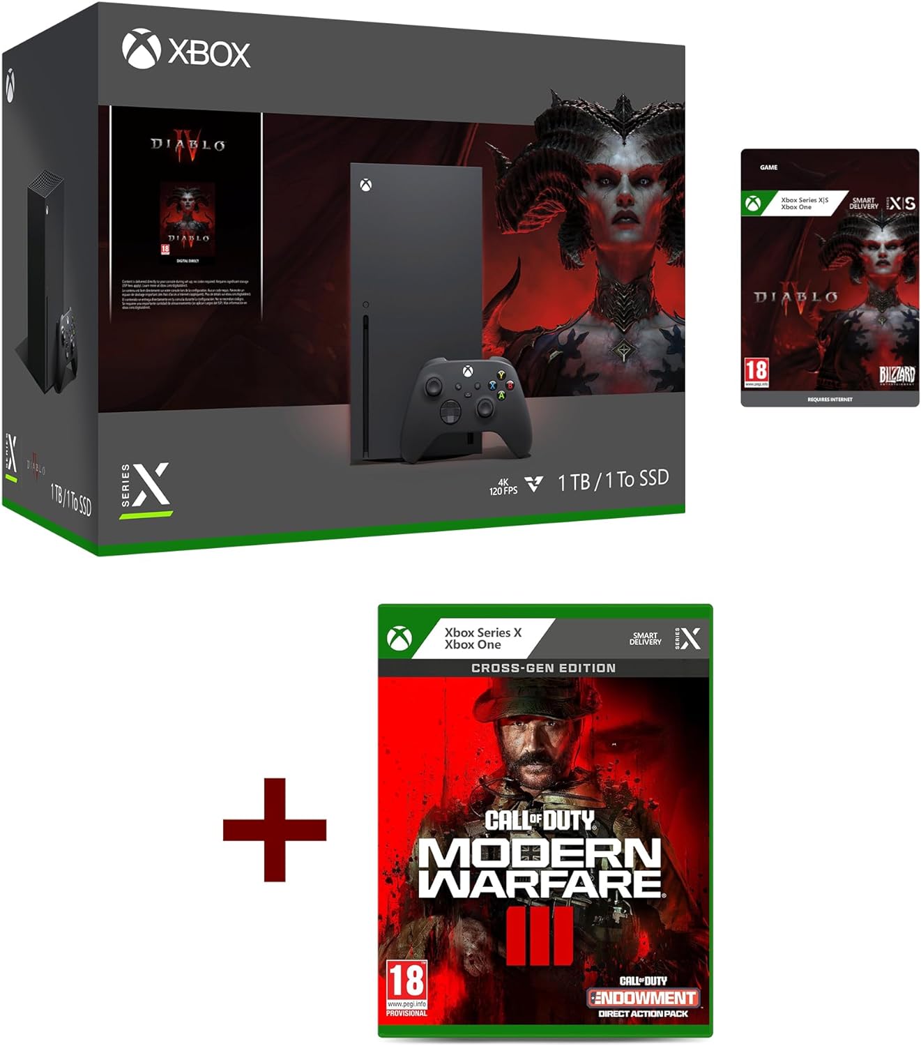 Xbox Series X + Call of Duty: Modern Warfare III - Cross - Gen Bundle for Xbox One and Xbox Series X - Amazing Gadgets Outlet