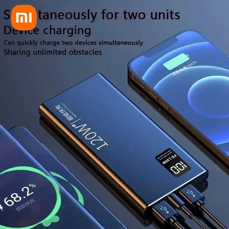 Xiaomi 120W High Capacity Power Bank 50000mAh Fast Charging Powerbank Portable Battery Charger For iPhone Samsung Huawei - Amazing Gadgets Outlet