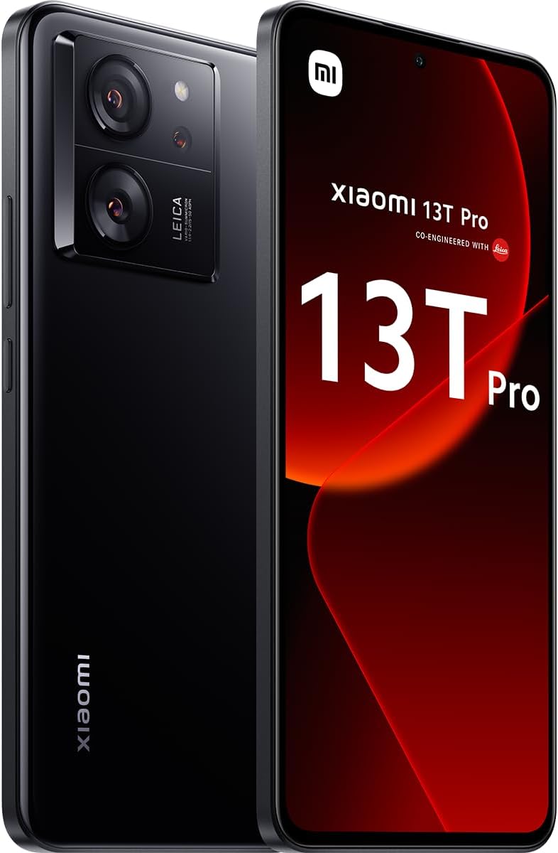 Xiaomi 13T Pro - 12+512GB Smartphone, Leica Camera, 6.67" AMOLED CrystalRes 1.5K+144Hz Screen, Mediatek Dimensity 9200+, 120W Turbo Charging, 5000mAh Battery, Black (UK Version)   Import  Single ASIN  Import  Multiple ASIN ×Product customization - Amazing Gadgets Outlet