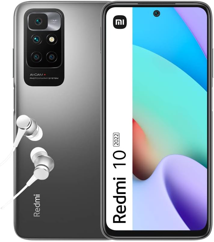 Xiaomi Redmi 10 2022 - Smartphone 4+64GB, 6,5” FHD+ 90Hz DotDisplay, MediaTek Helio G88, 50MP AI quad Camera, 5000mAh, Carbon Gray (UK Version + 2 Years Warranty)   Import  Single ASIN  Import  Multiple ASIN ×Product customization General - Amazing Gadgets Outlet