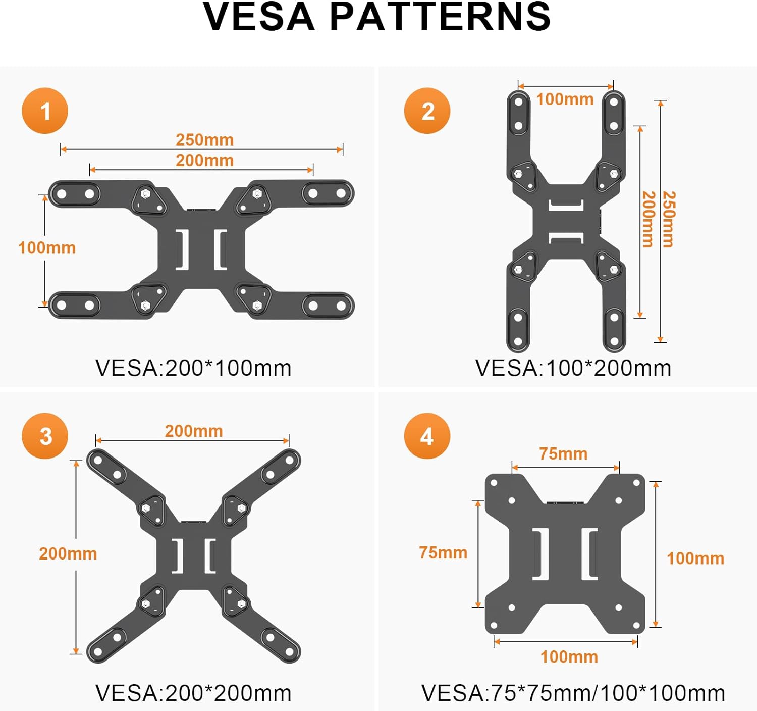 XINLEI TV Wall Bracket, Swivel TV Bracket with Articulating Arm Tilt Extension Rotation for Most 13 - 42 Inch LED, LCD Monitor and Plasma TVs up to 20kg, Max VESA 200x200mm MA1343 - Amazing Gadgets Outlet