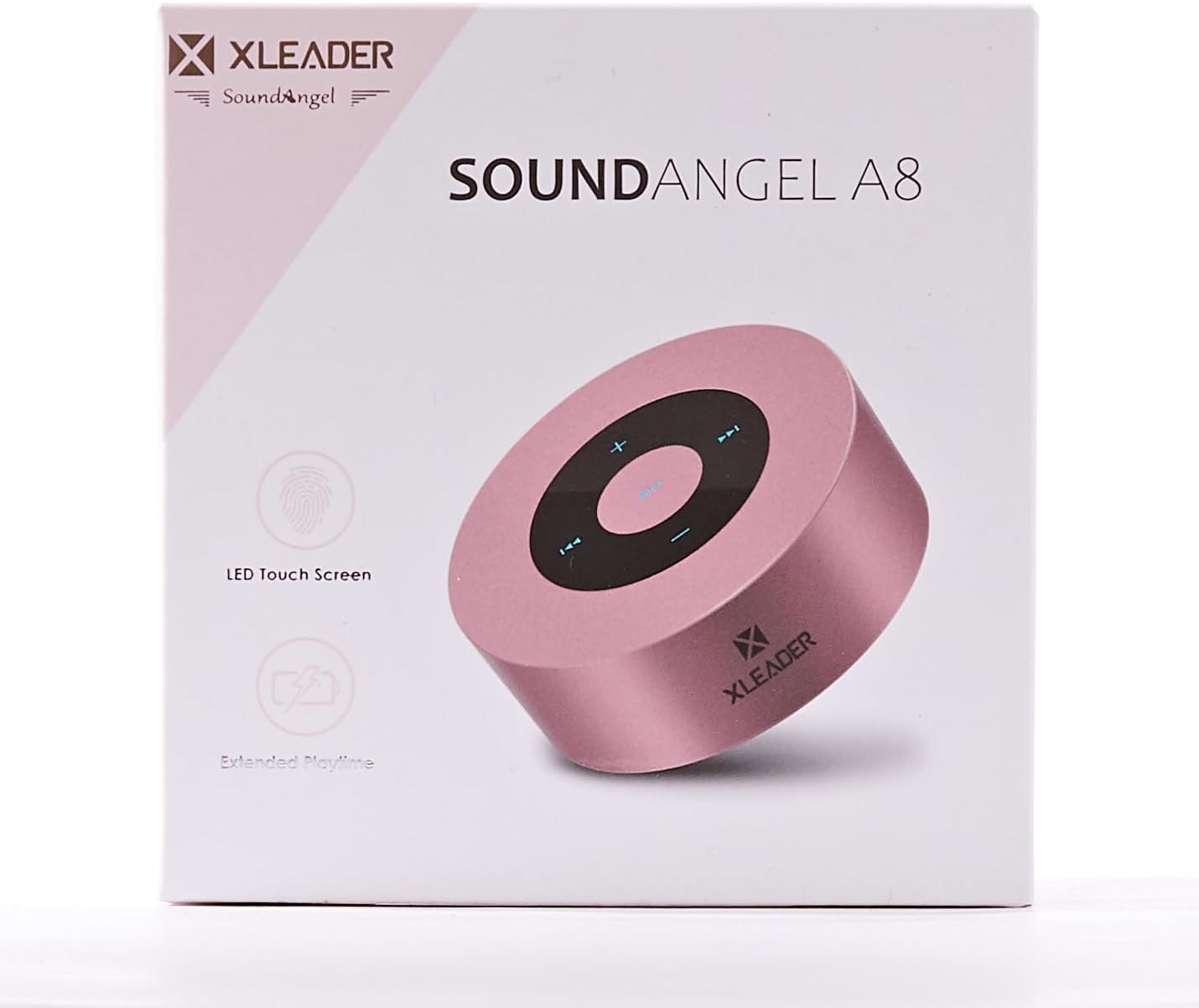 Xleader,Upgraded,Smart Touch Portable Speakers Wireless Bluetooth,Premium Rose Gold Mini Small Speaker with (Waterproof Case) Mic TF Aux for iPhone Tablet, Electronics Gifts for Girls Women Holiday - Amazing Gadgets Outlet