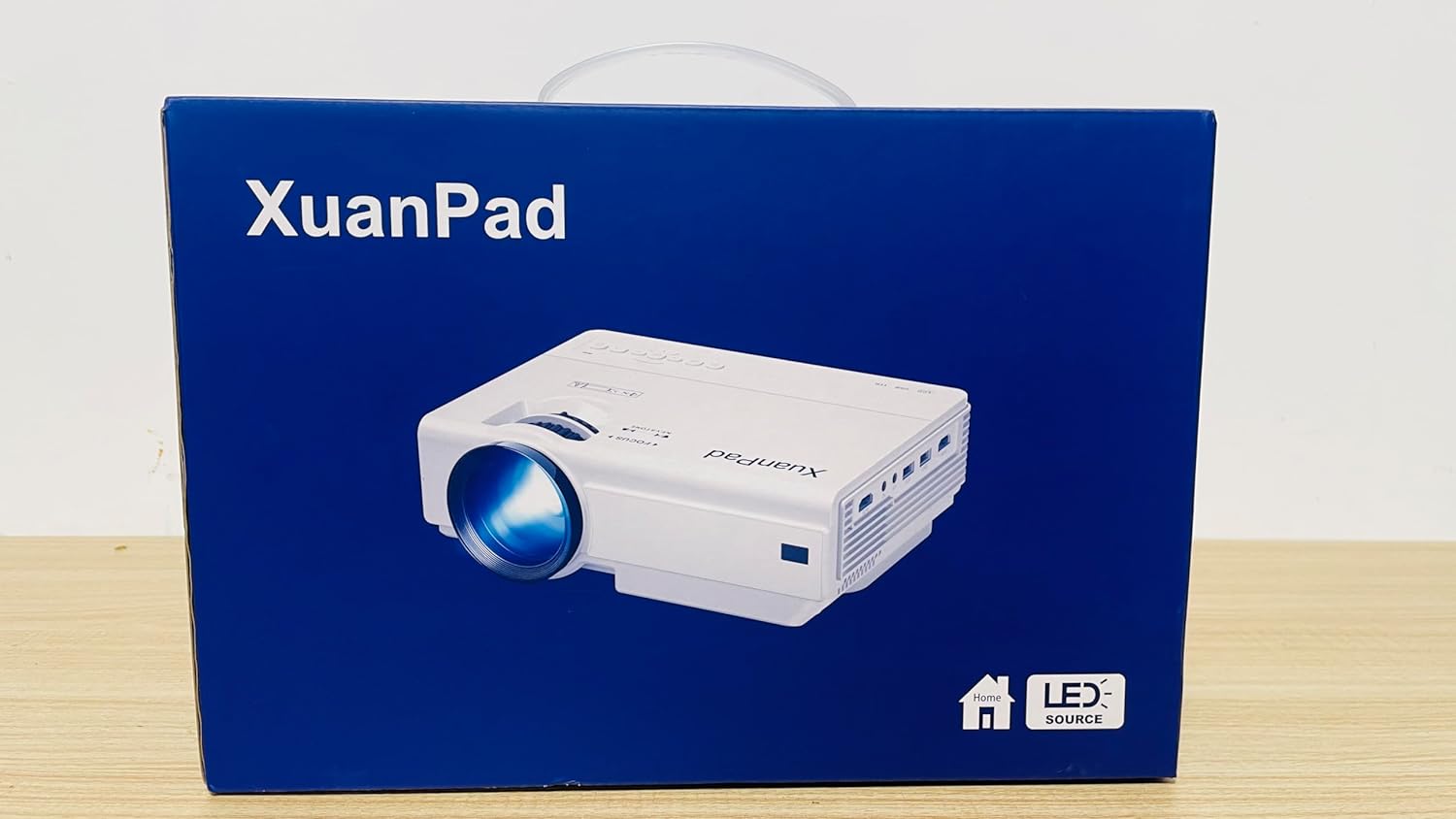 XuanPad Projector, 2024 Upgraded Mini Projector, Portable Video Projector HD 1080P Supported, 14000L Home Projector, Compatible with TV Stick, HDMI, USB, AV, Laptop, iPhone, Android Smartphone - Amazing Gadgets Outlet