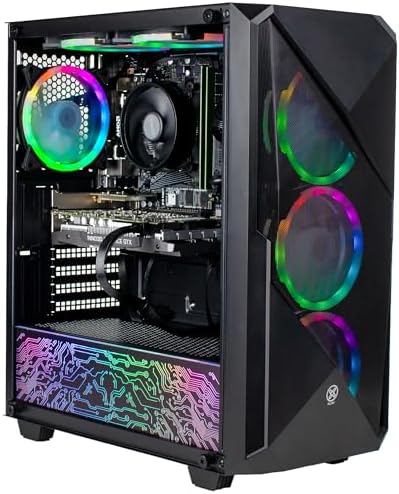 XUM Legend Gaming PC: AMD Ryzen 5 5500 4.2GHz, Nvidia RTX 3060 12GB, 32GB DDR4 RAM, 256GB NVMe SSD, 1TB HDD, 700W PSU, aRGB, WiFi, Windows 11 - Amazing Gadgets Outlet