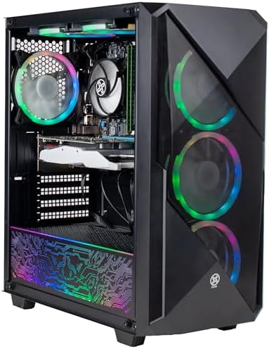 XUM Legend Gaming PC: AMD Ryzen 5 5500 4.2GHz, Nvidia RTX 3060 12GB, 32GB DDR4 RAM, 256GB NVMe SSD, 1TB HDD, 700W PSU, aRGB, WiFi, Windows 11 - Amazing Gadgets Outlet