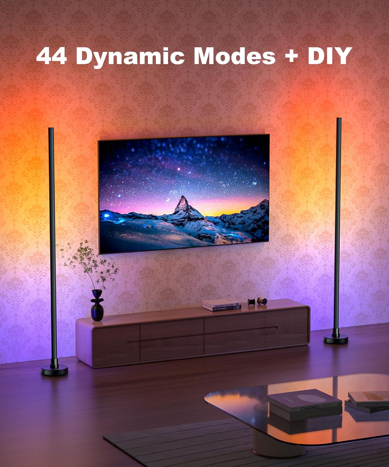 Ydene Smart LED Floor Lamp RGB Corner Light Mood Lighting with Alexa Google Assistant WiFi APP Colour Changing Standing Lamp with Tuya Music DIY Mode for Living Room Bedroom Gaming Room Decoration - Amazing Gadgets Outlet