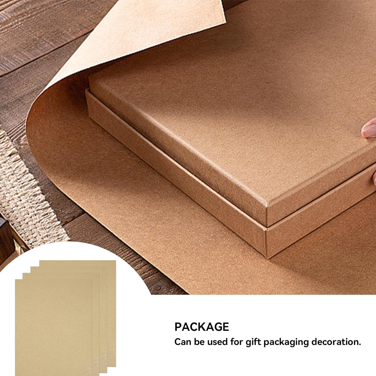 YKUKIZEE 200 Sheets A4 Brown Kraft Paper Card, 160GSM Thick A4 Brown Paper, Brown Kraft Cardstock for Printing Writing Drawing Invitation DIY Craft - Amazing Gadgets Outlet