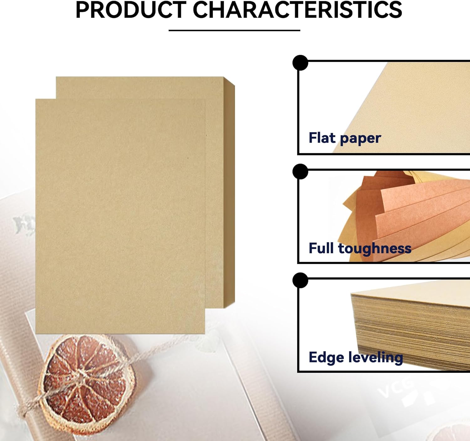 YKUKIZEE 200 Sheets A4 Brown Kraft Paper Card, 160GSM Thick A4 Brown Paper, Brown Kraft Cardstock for Printing Writing Drawing Invitation DIY Craft - Amazing Gadgets Outlet