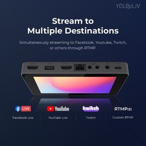 YoloLiv YoloBox Mini Ultra - Portable All - in - One Smart Live Streaming Encoder & Monitor - Amazing Gadgets Outlet