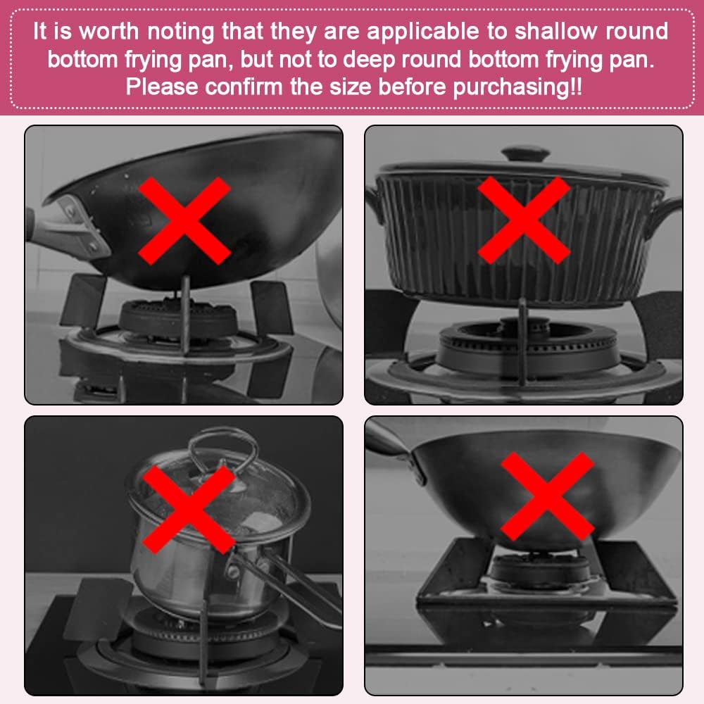 YONGHEX Wok Ring Universal Wok Stand Cast Iron Stove Trivets Support Holder Non Slip Cooktop Range Pan Rack Home Garden Supplies for Kitchen Wok Gas Hob and Cookers 17.7cm Diameter Black - Amazing Gadgets Outlet