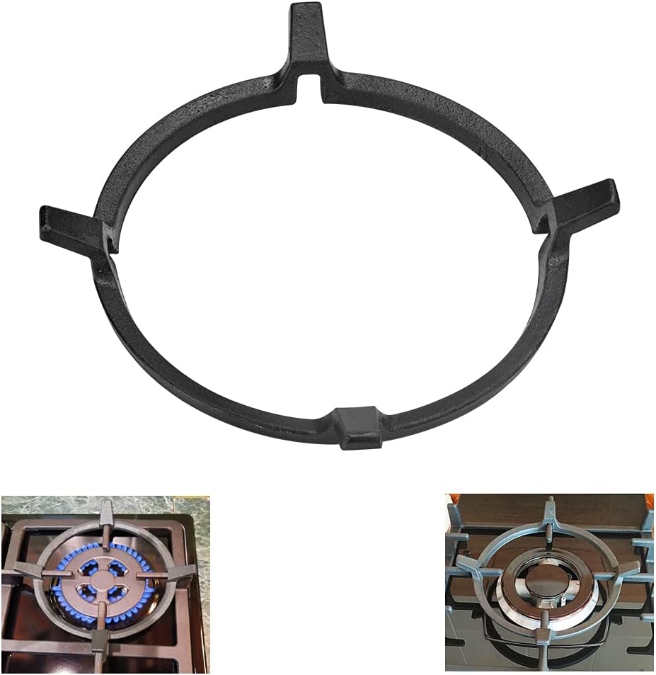 YONGHEX Wok Ring Universal Wok Stand Cast Iron Stove Trivets Support Holder Non Slip Cooktop Range Pan Rack Home Garden Supplies for Kitchen Wok Gas Hob and Cookers 17.7cm Diameter Black - Amazing Gadgets Outlet