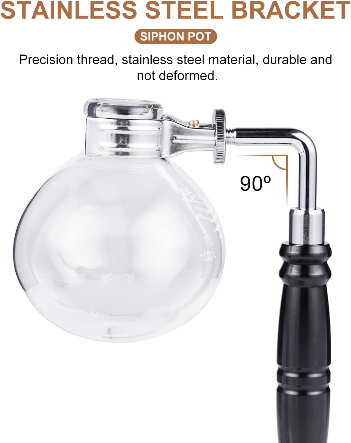 YUCHENGTECH Siphon Coffee Maker 5 Cup Syphon Coffee Maker 600ML Glass Siphon Vacuum Coffee Maker Tabletop Glass Siphon Pot Syphon Vacuum Pot Coffee Maker with Alcohol Burner - Amazing Gadgets Outlet