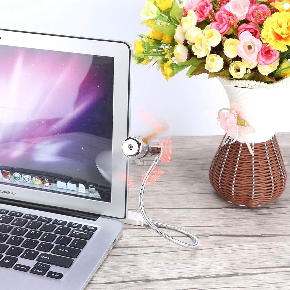 Yunir Mini USB LED RGB Programmable Fan, USB Flexible Programmable Fan LED Message Display Fan for PC Notebook Laptop - Amazing Gadgets Outlet