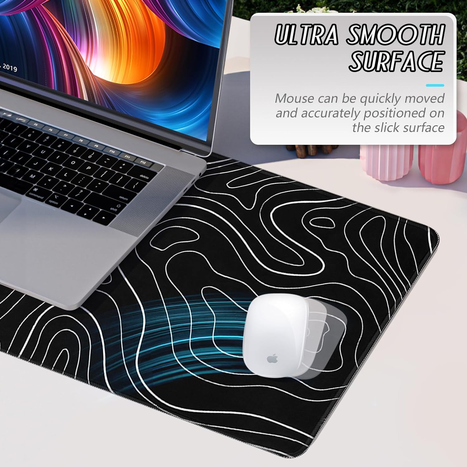 YUWLDD Mouse Pad Gaming Large Desk Pad (31.5 x 11.8 x0.12 inch) Washable Large Mouse Mat, Japanese Mouse Pad with Anti - Slip Rubber Base, Extended Mouse Pad for Office & Home. - Amazing Gadgets Outlet