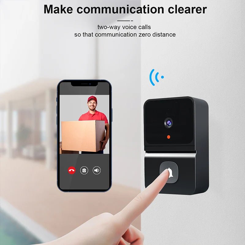 Z30 Smart Visual Doorbell Two - way Intercom Infrared Night Vision Remote Monitoring Security System Wifi Video Door Bell - Amazing Gadgets Outlet