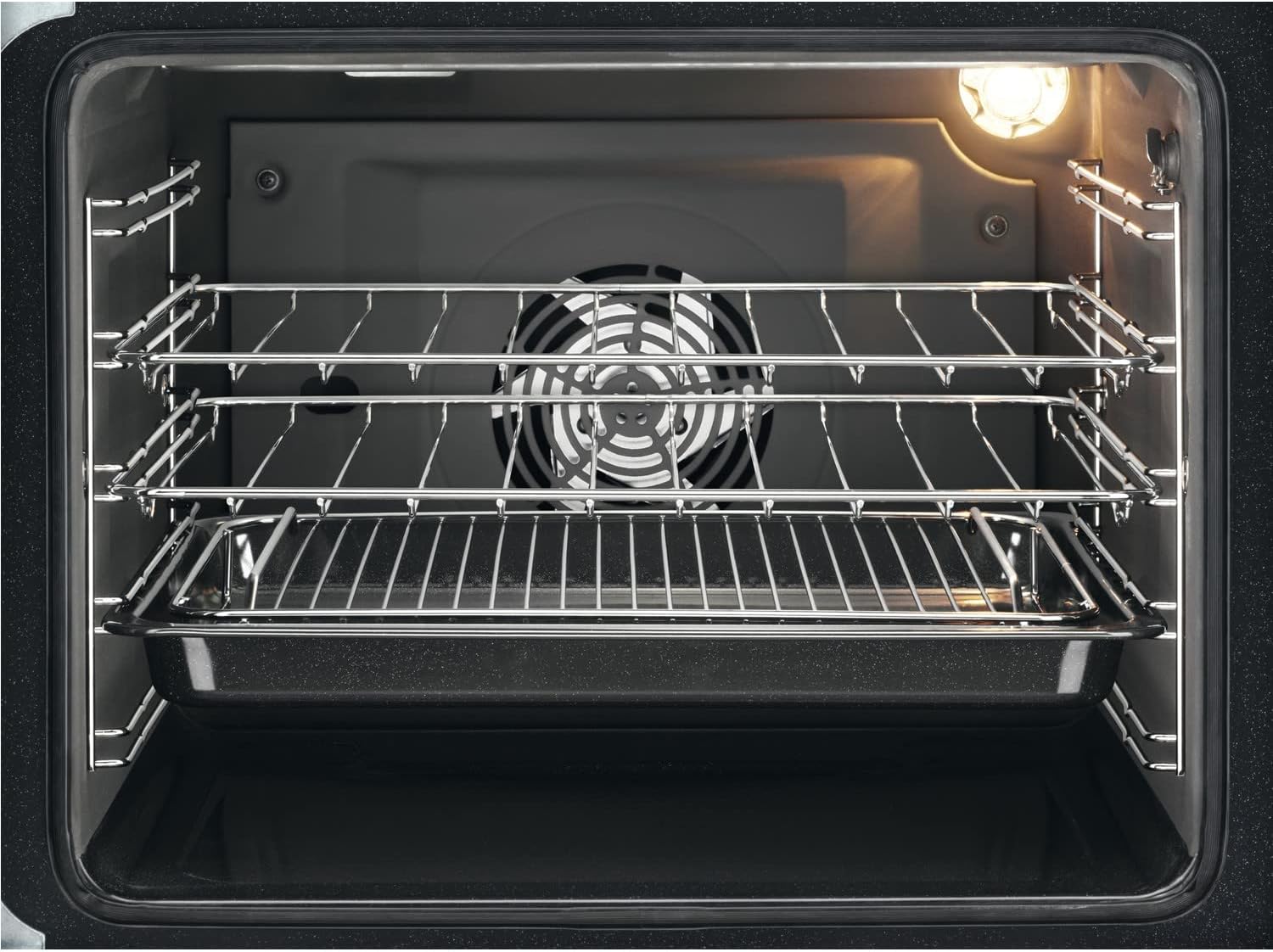 Zanussi 55cm Double Oven Electric Cooker with Catalytic Liners - Black - Amazing Gadgets Outlet