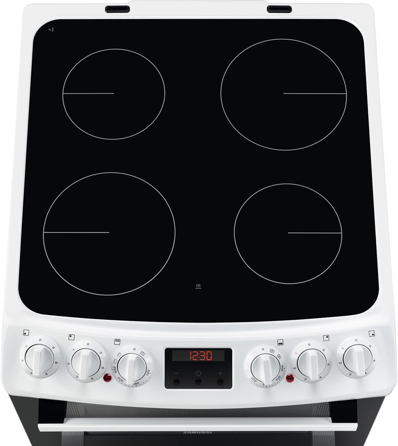 Zanussi 55cm Double Oven Electric Cooker with Catalytic Liners - White - Amazing Gadgets Outlet