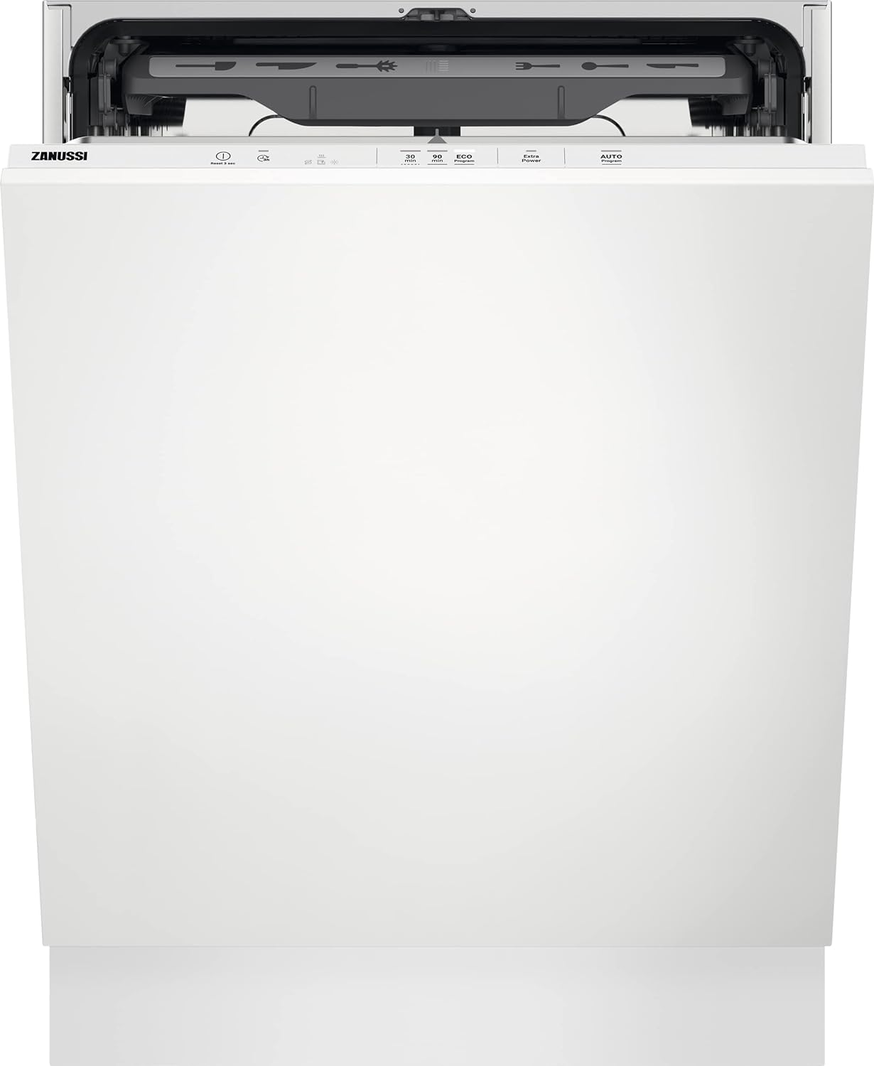 Zanussi Built - In Intergrated Dishwasher ZDLN2621 / 14 place settings/Full size White - Amazing Gadgets Outlet
