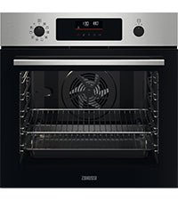 Zanussi Series 20 Electric Built In Double Oven ZKHNL3X1, 66 L Capacity, 59,4 cm, Fan Controlled Defrosting, Self - Cleaning With Clean Enamel, LED display, Stainless Steel - Amazing Gadgets Outlet