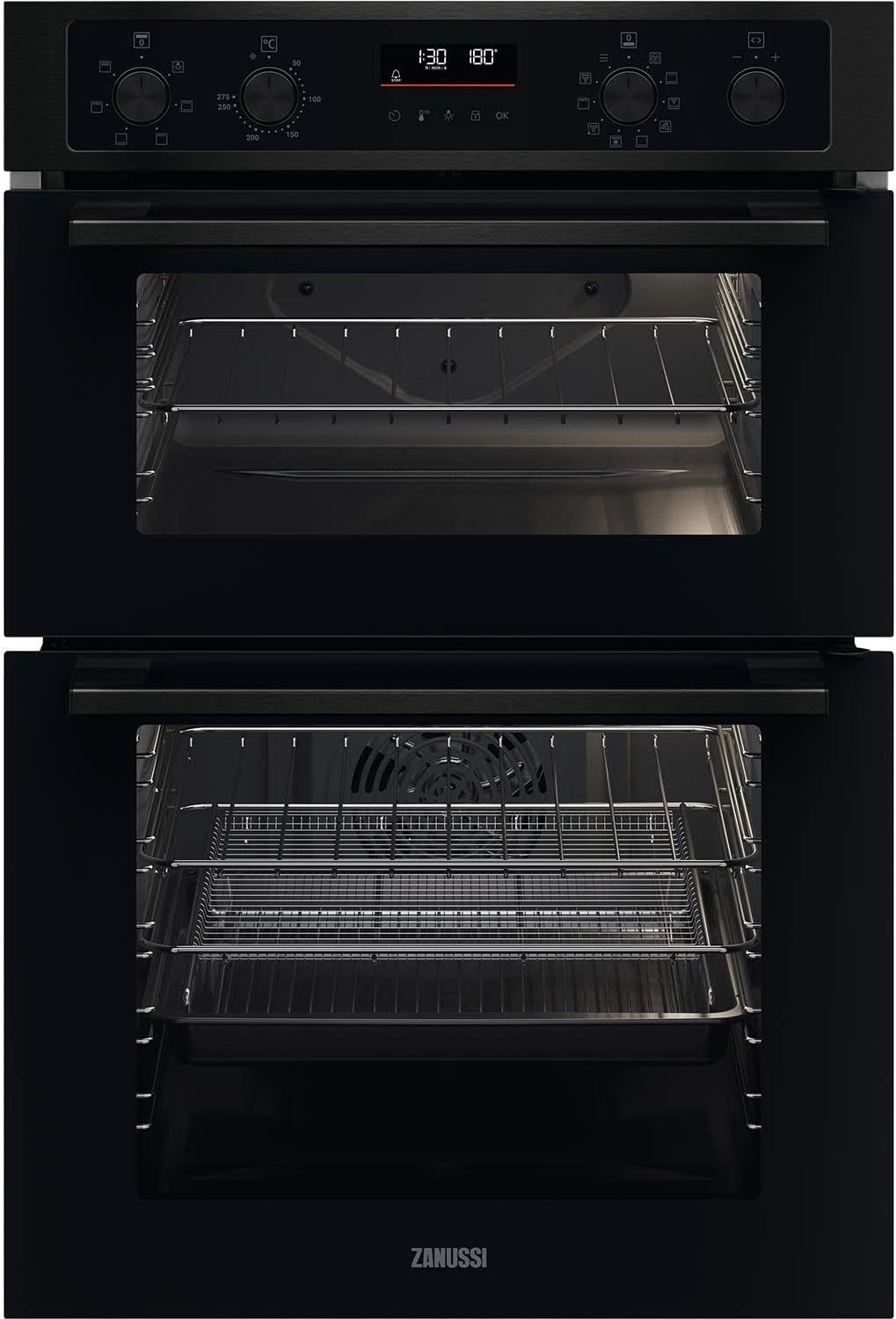 Zanussi Series 40 Airfry Built - in Double Oven With Catalytic Cleaning - Black - Amazing Gadgets Outlet