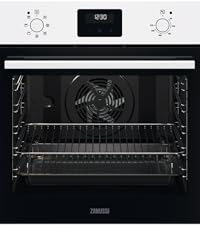 Zanussi ZPV2000BXA Built In Electric Single Oven and Ceramic Hob Pack, 58 Litre Capacity, Multifunctional Oven, Grease - proof Enamel Coating, 64cm, Stainless Steel / Black, [Energy Class A] - Amazing Gadgets Outlet