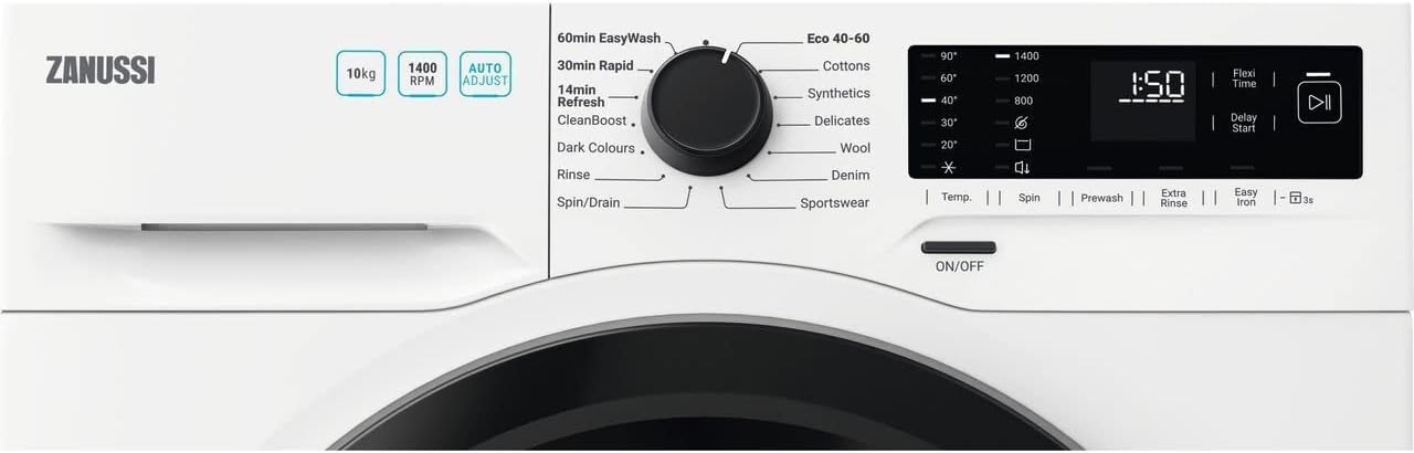 Zanussi ZWF142F1DG 10kg Washing Machine with 1400 rpm - White - A Rated - Amazing Gadgets Outlet