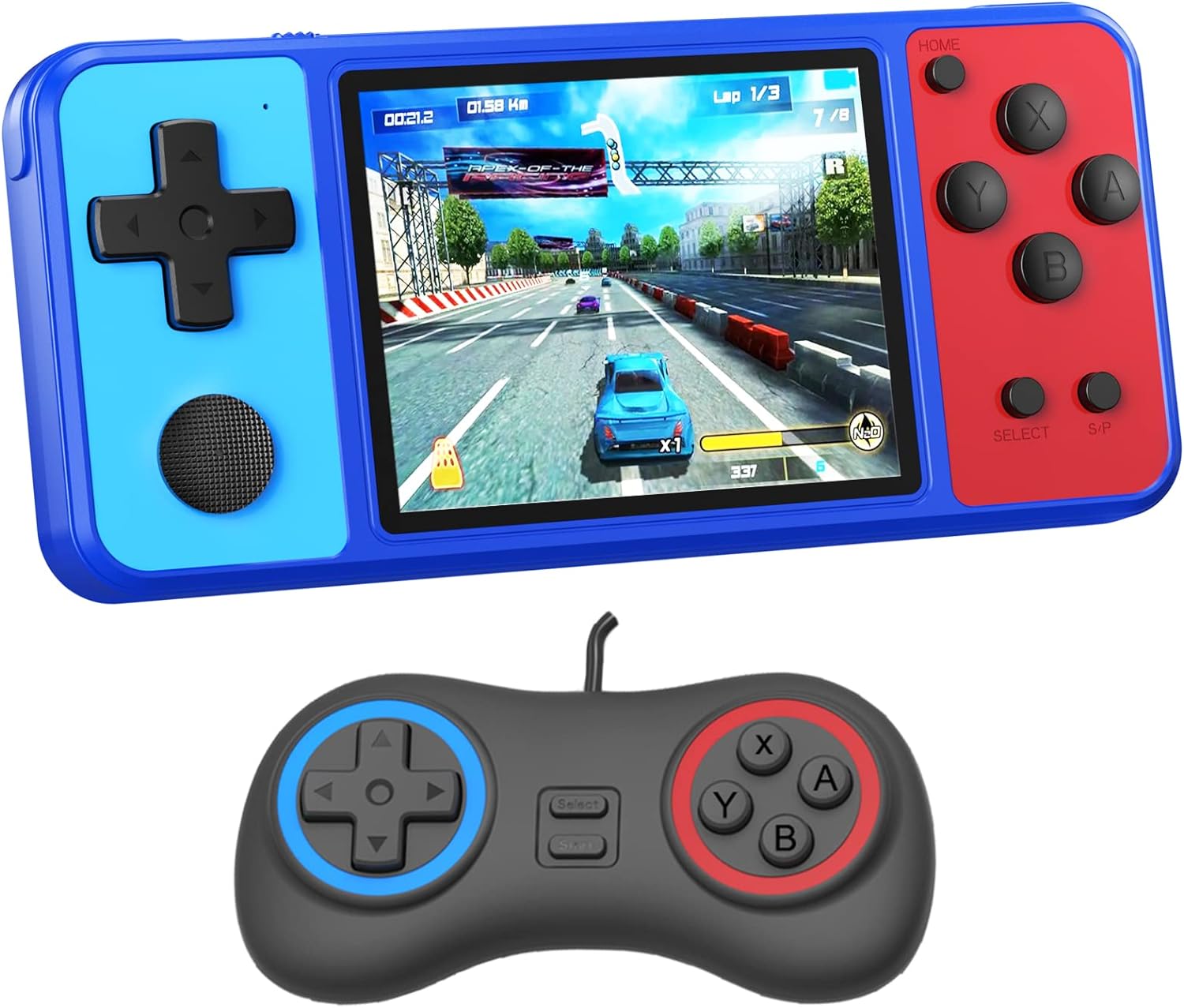 ZHISHAN Handheld Game Console for Kids with 3.0" Screen Handheld Gamepad & AV Output Built in 270 Classic Retro Video Games Portable Gaming Player Toy for Children Birthday (Black) - Amazing Gadgets Outlet