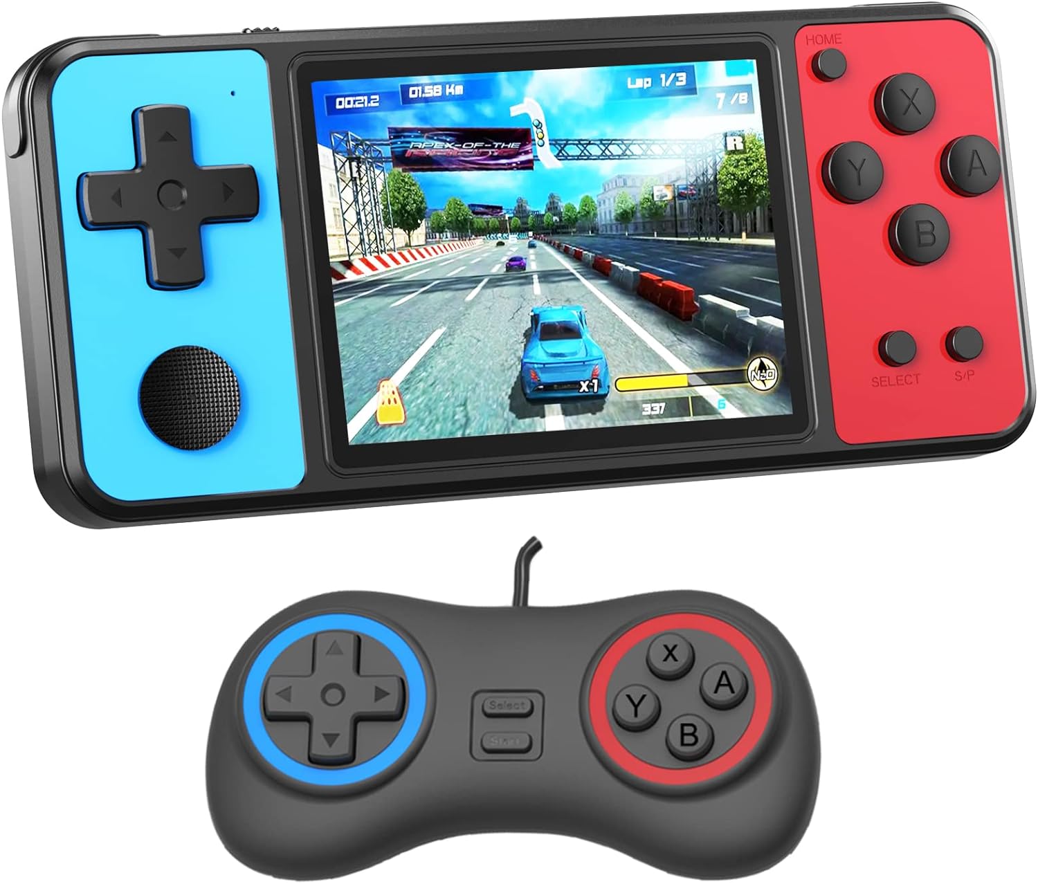 ZHISHAN Handheld Game Console for Kids with 3.0" Screen Handheld Gamepad & AV Output Built in 270 Classic Retro Video Games Portable Gaming Player Toy for Children Birthday (Black) - Amazing Gadgets Outlet