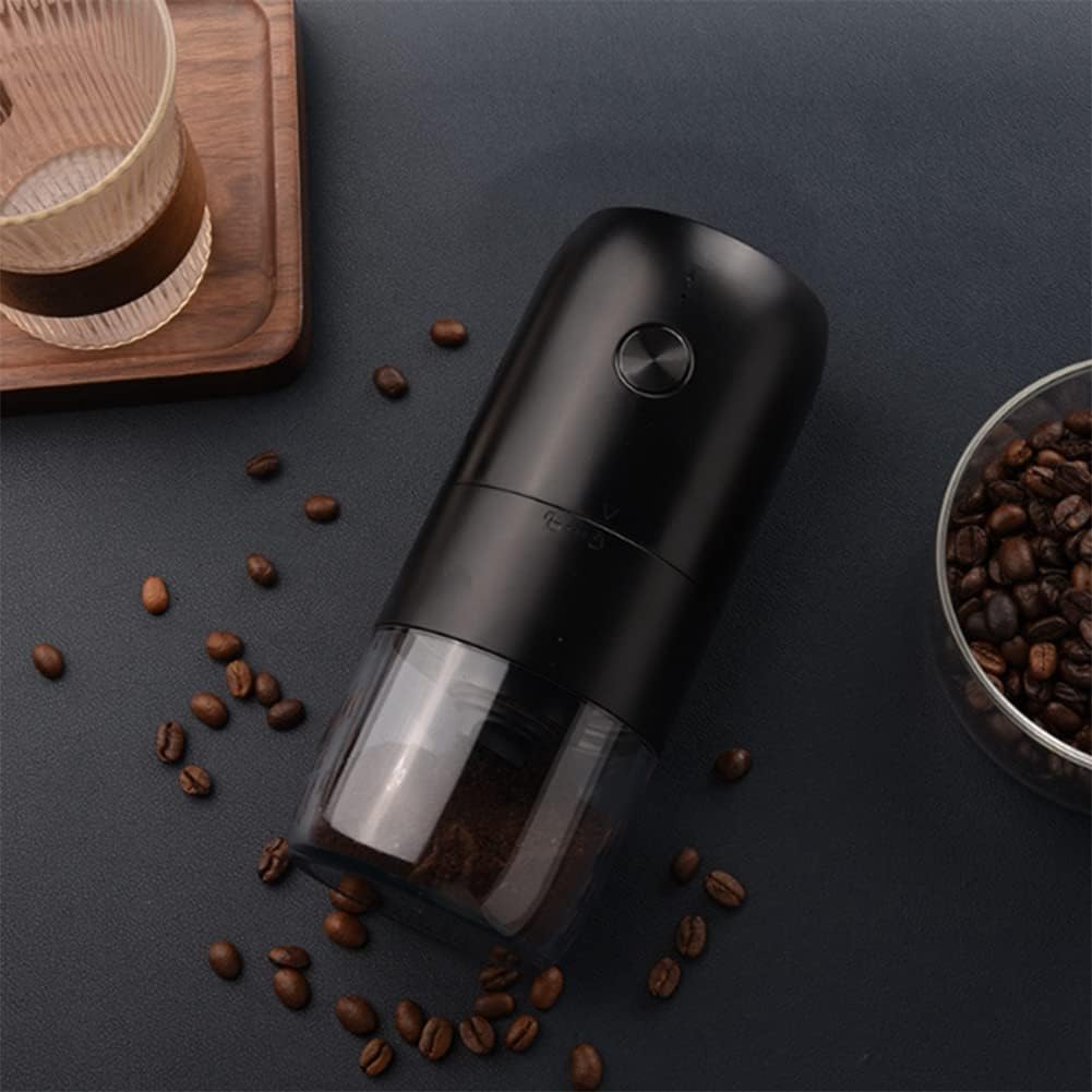 ZiaWorld Electric Portable Coffee Grinder, Compact Burr Automatic Coffee Bean Grinder, Coarseness Adjustment. USB Rechargeable, Multi Grind, Simple Operation, Includes USB - C Charger, Brush - Amazing Gadgets Outlet