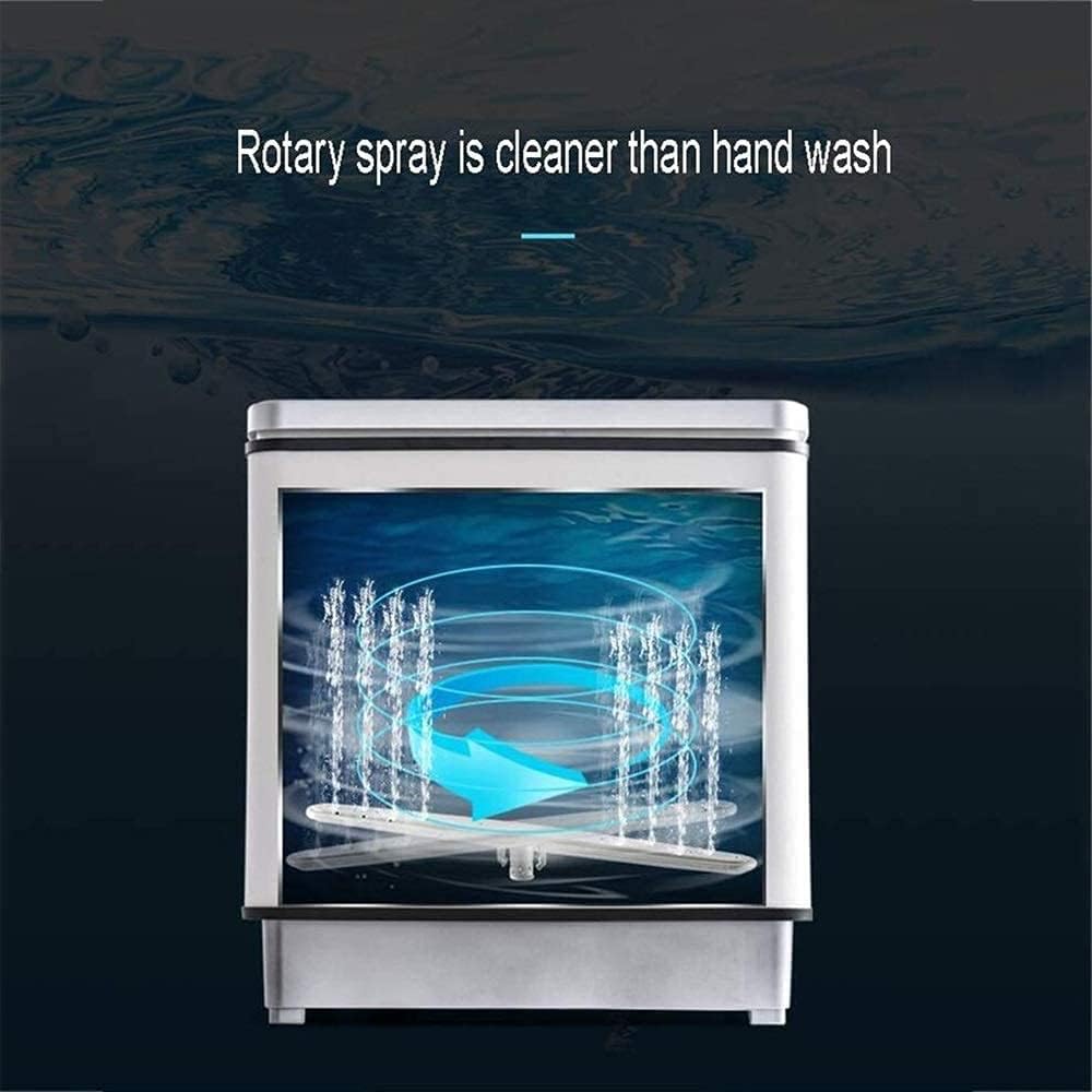 ZJDYDY Dishwasher Household Fully Automatic Mini Desktop Brush Bowl Machine, 3D High Pressure Spray Technology, High Temperature Disinfection + UV Sterilization practical - Amazing Gadgets Outlet