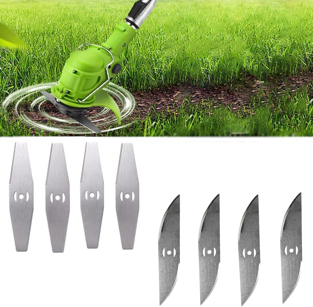 ZJS Blade Accessories (Electric Brush Cutter 24 V Electric Strimmer Should Be Purchased Separately) Metal Blade Accessories Used for Battery Powered Brush Cutter - Amazing Gadgets Outlet