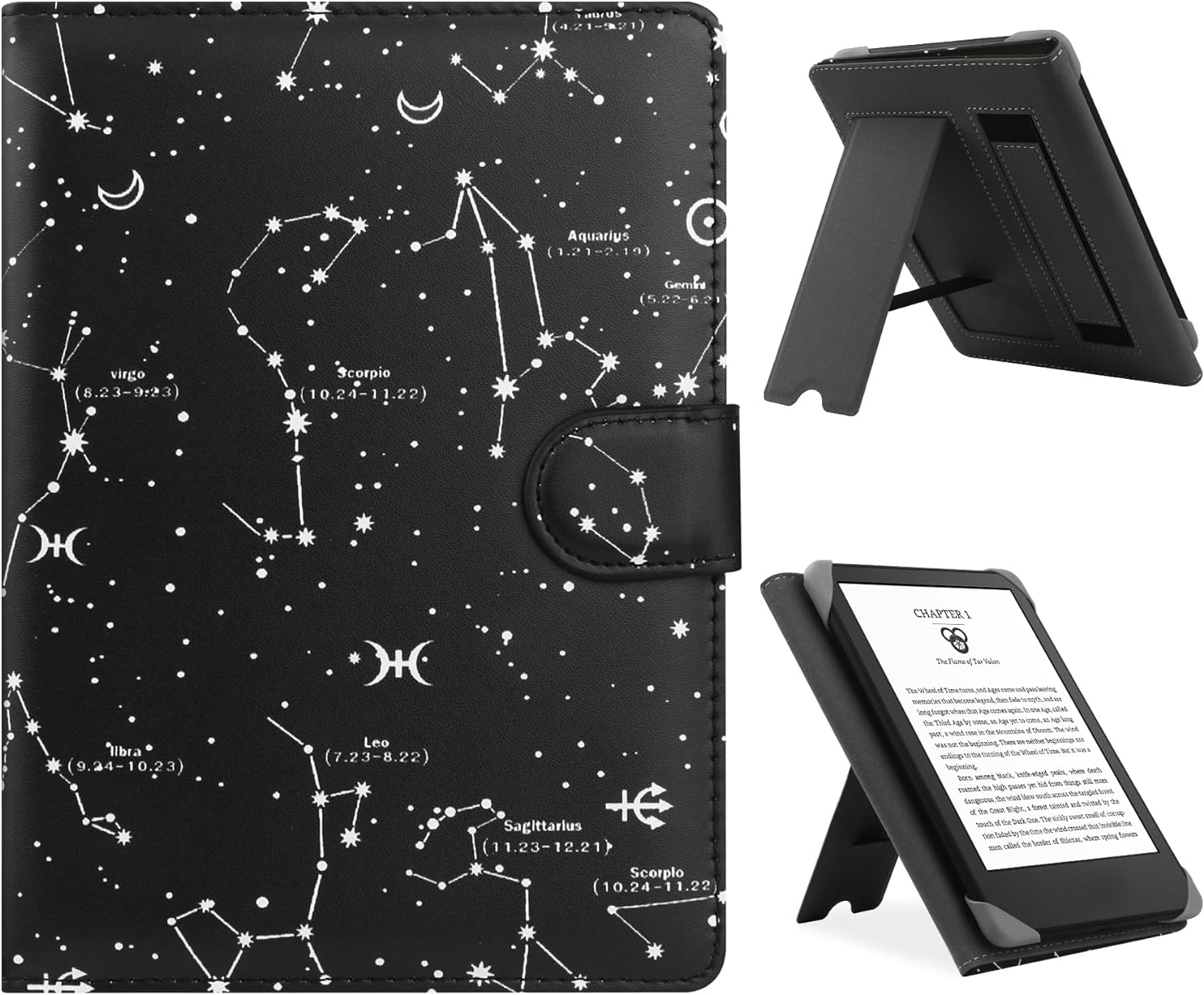 ZOENHWA Universal Case for 6",6.8" Kindle paperwhite E - reader, Compatible with Kobo Clara HD/Kindle 2022 2019/Kobo Clara 2E Leather Stand Cover for 6 - 6.8'' PocketBook/Tolino/Sony E - Book Reader - Tree - Amazing Gadgets Outlet