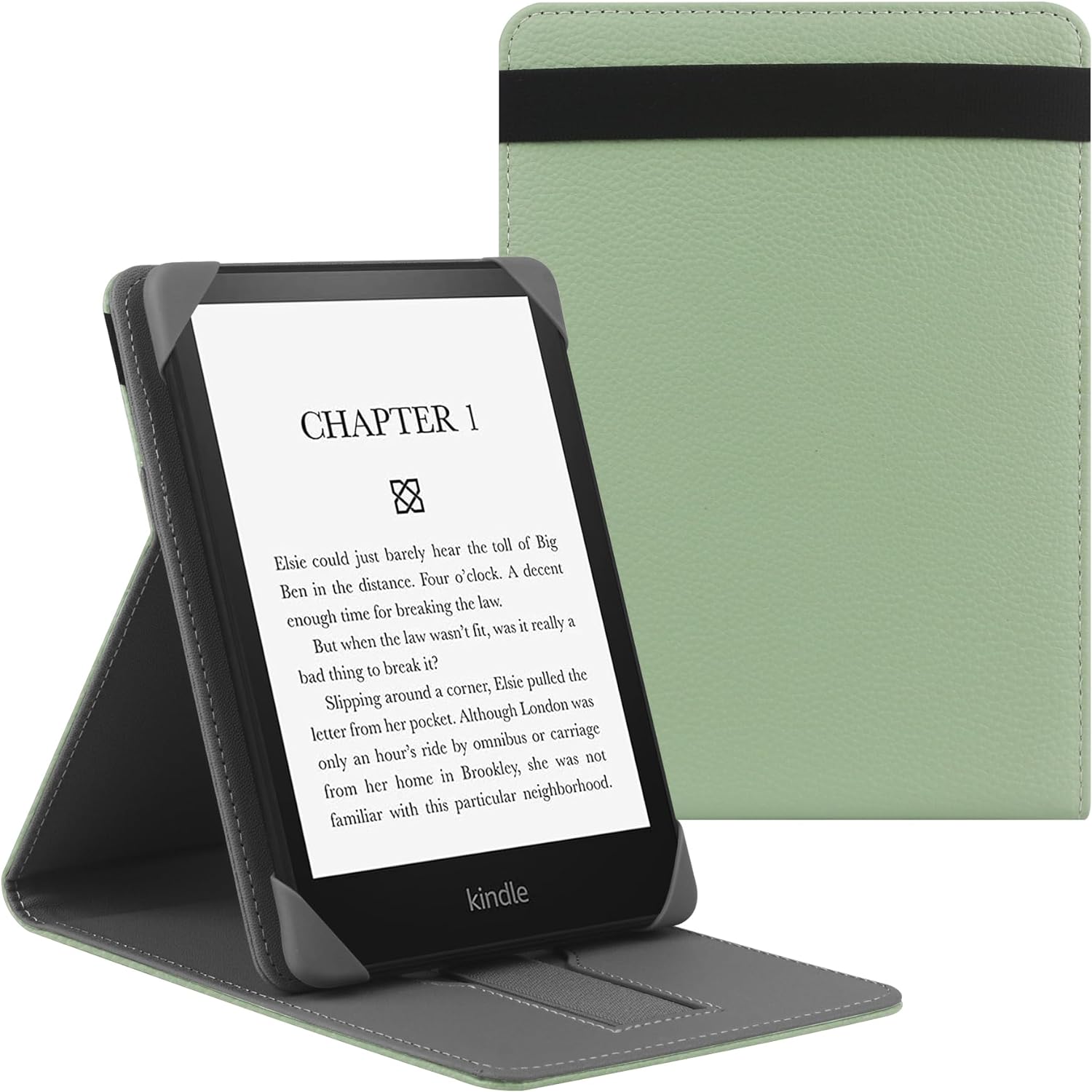 ZOENHWA Universal Case for 6.8" Paperwhite Compatible 6" All - new Kindle 2022 8 2019/Kobo Clara HD/Kobo Clara 2E Leather Stand Cover for 6 - 6.8" PocketBook/Tolino/Sony E - Book Reader, Black - Amazing Gadgets Outlet