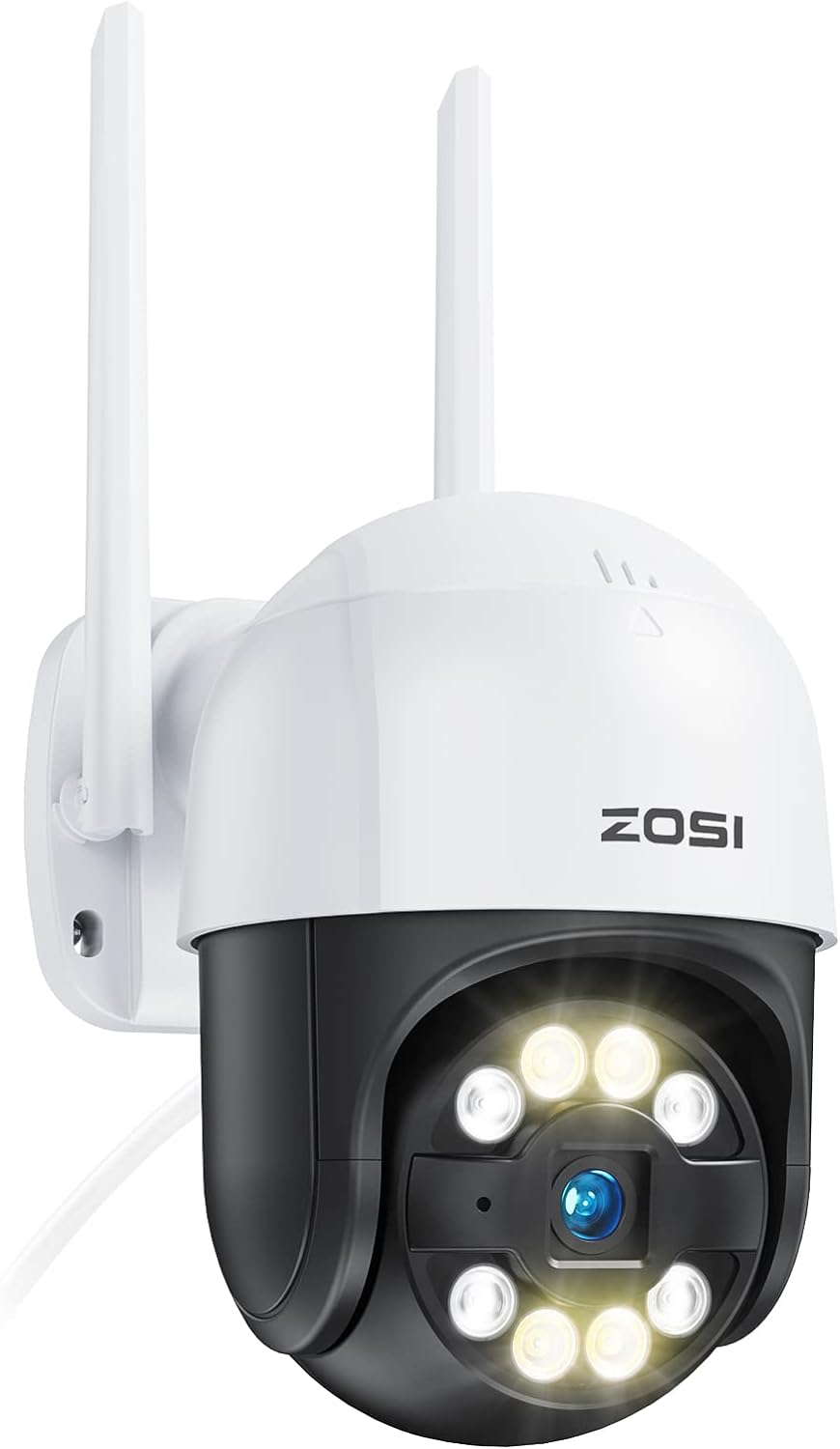 ZOSI 2MP WiFi Security Camera Outdoor, 1080P Pan/Tilt CCTV Camera with Person Vehicle Detection, Color Night Vision, Light Siren Alarm, 2 - Way Audio, Alexa, Cloud & SD Card Storage, C289 - Amazing Gadgets Outlet