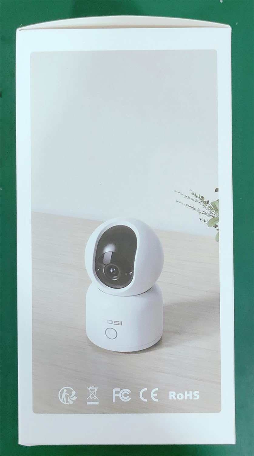 ZOSI C518 2K 3MP Pan/Tilt Security Camera,360° Views Baby/Pet Dog Monitor,2.4G/5G Dual - Band WiFi Indoor Cam with App,Smart Person Detection,2 Way Aud,Cloud & SD Card Storage,Works with Alexa - Amazing Gadgets Outlet