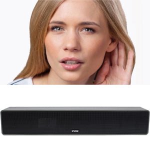 ZVOX Dialogue Clarifying Sound Bar with Patented Hearing Technology, Twelve Levels of Voice Boost - 30 - Day Home Trial - AccuVoice AV157 TV Speaker (Black) - Amazing Gadgets Outlet